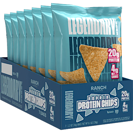 Popped Protein Chips - Ranch Flavoured (Box of 7)